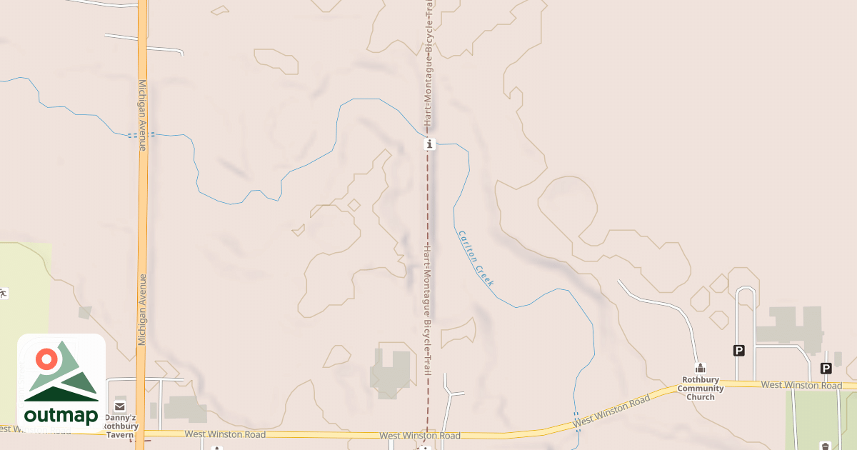 Map of William Field Memorial Hart-montague Trail State Park