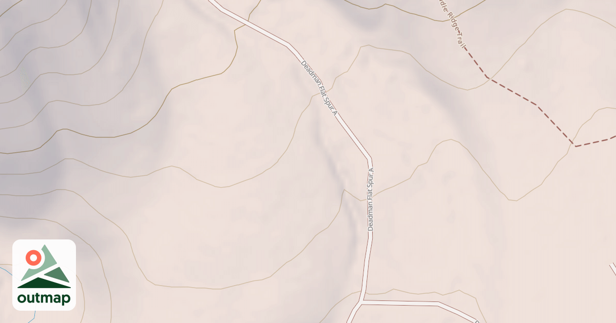 Map of DEADMAN FLAT SPUR