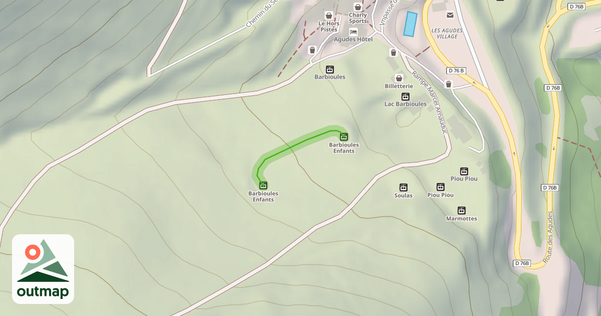 Map of Barbioules Enfants