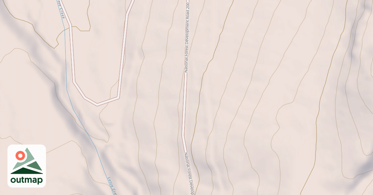 Map of LOTZE CREEK RD