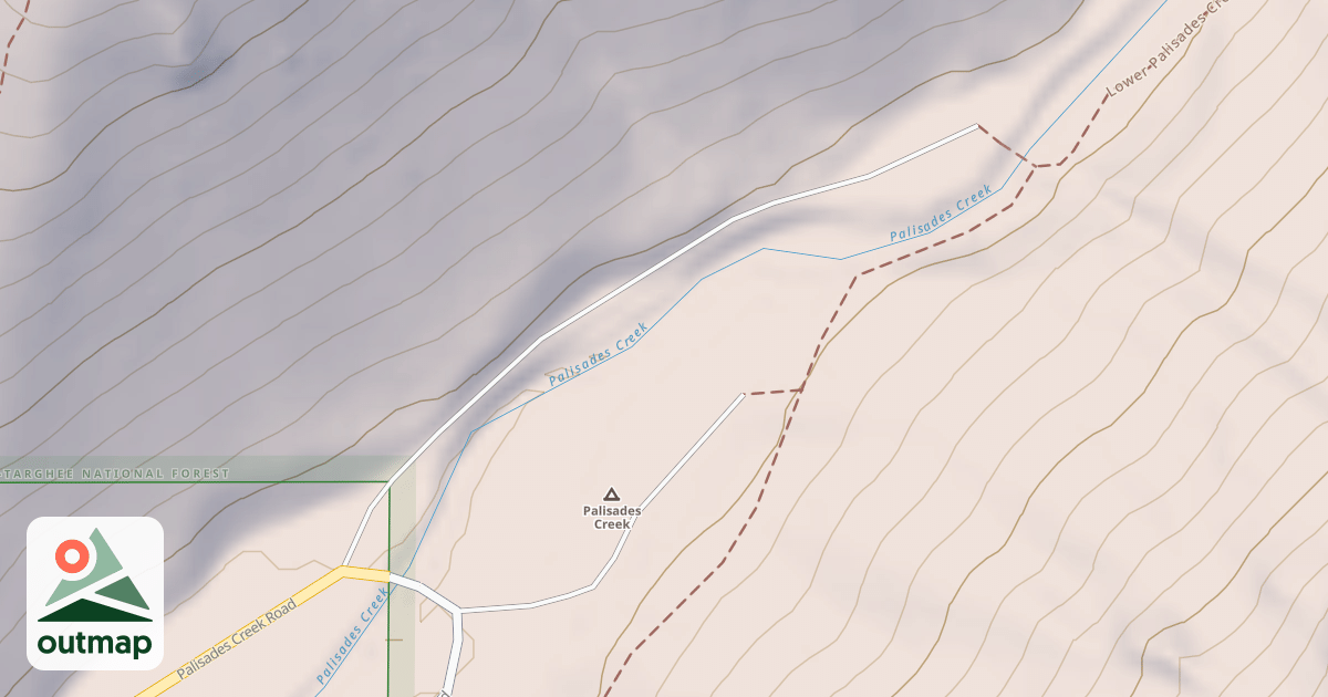 Map of PALISADES CREEK TH