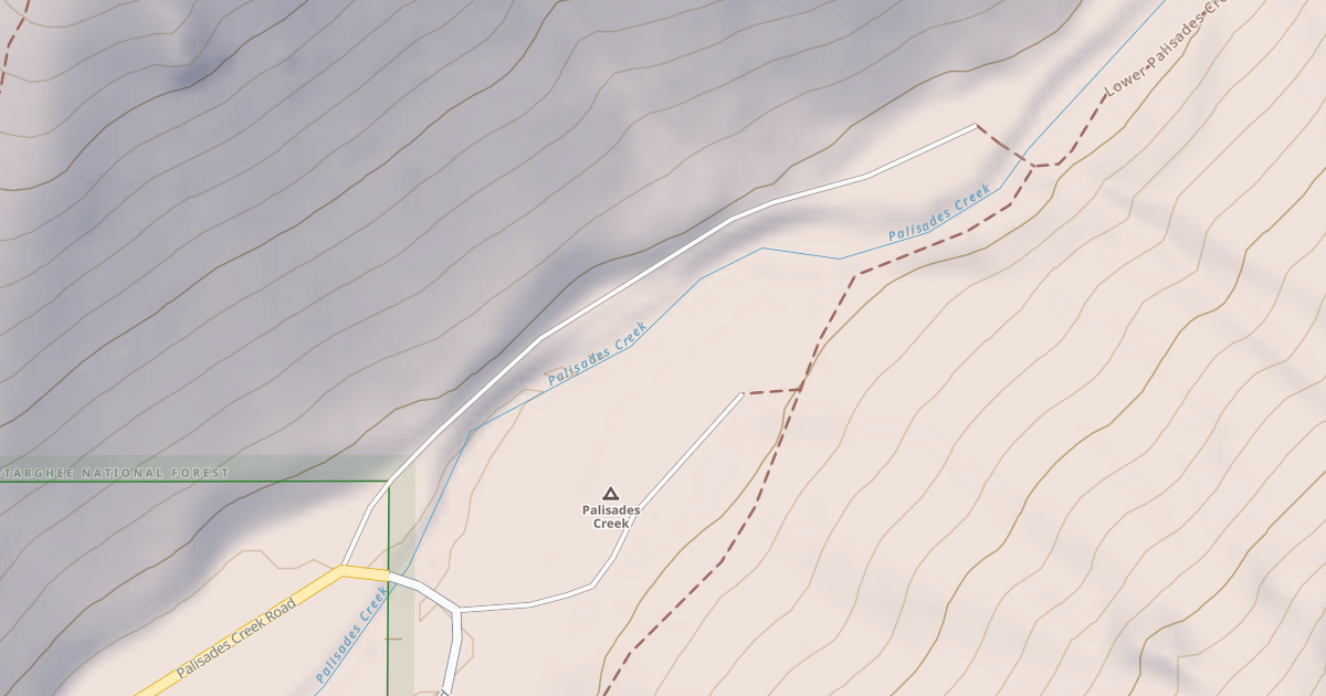 Map preview of PALISADES CREEK TH