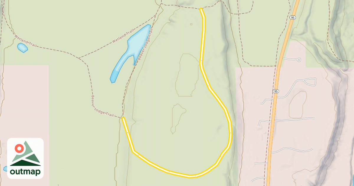 Map of Wedge Hill Savanna Trail
