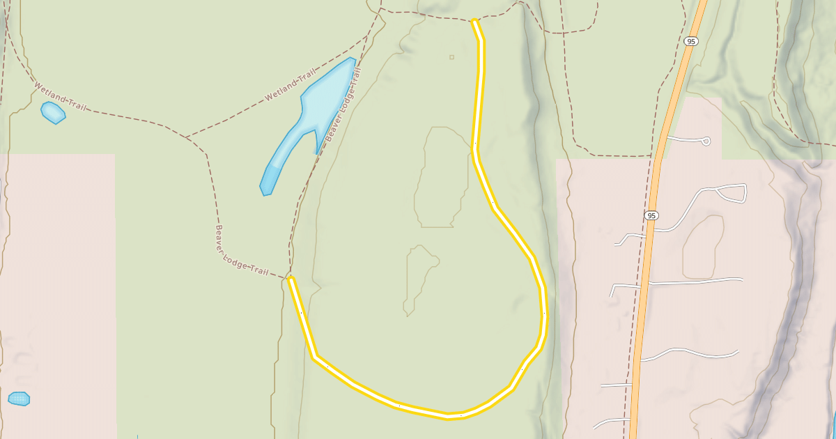 Map preview of Wedge Hill Savanna Trail