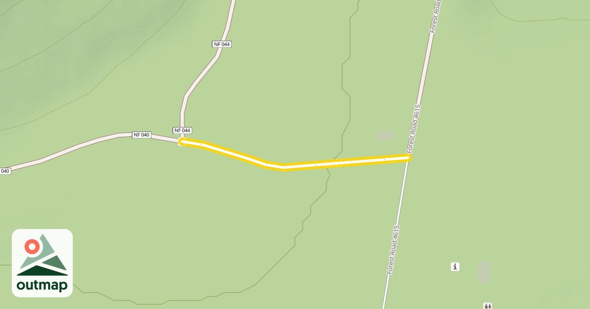 Map of Forest Road 4615-040