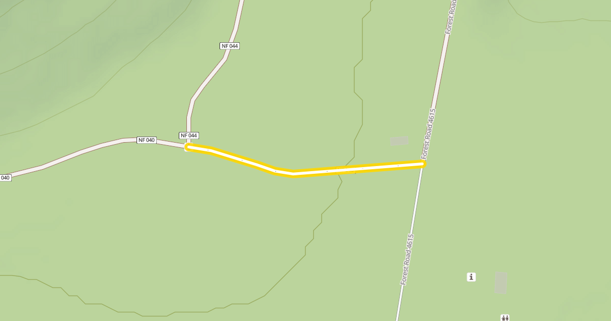 Map preview of Forest Road 4615-040