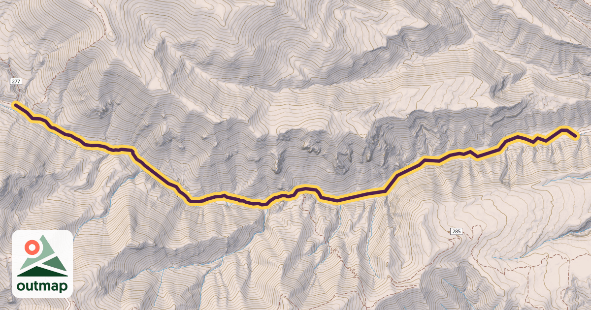 Map of Guaje Canyon Trail