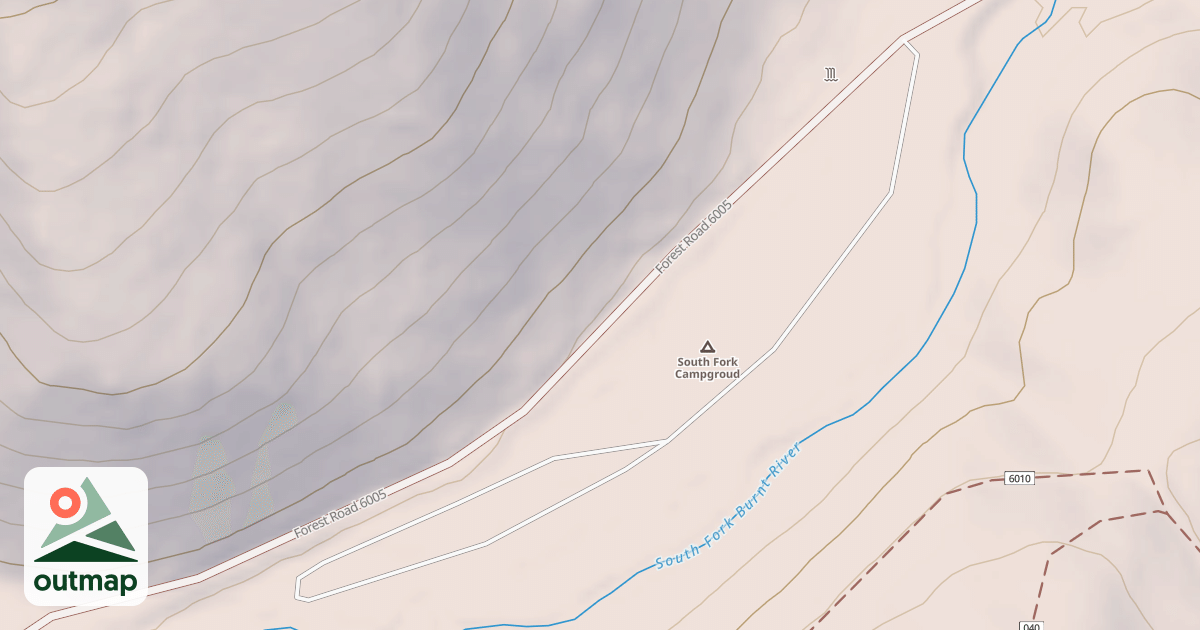 Map of SOUTH FORK CAMPGROUND