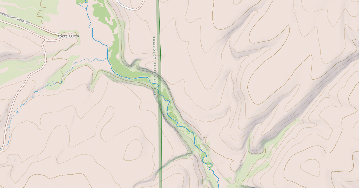 Map preview of N. FORK LITTLE HUMBOLDT