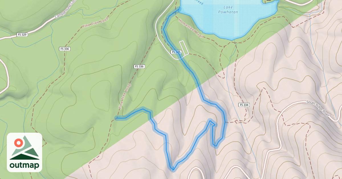 Map of Deerfield Loop