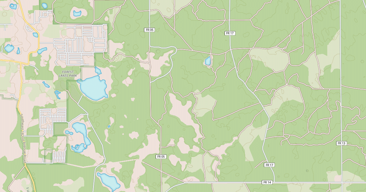 Map preview of USFS Motor Vehicle Use Map Roads {475B67D3-F1A1-4C16-B58F-80CFCF291550}
