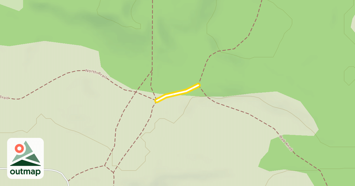 Map of Oak Knob