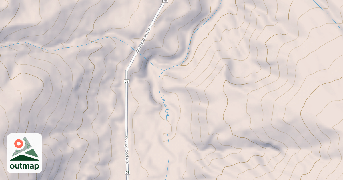 Map of GALLINA CANYON