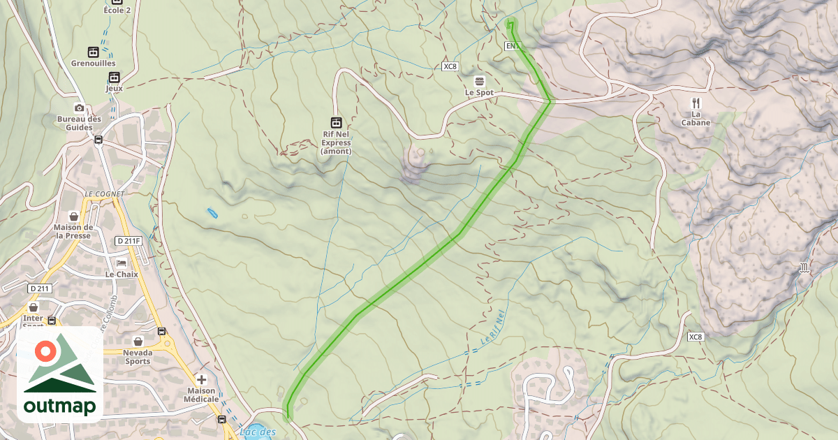 Map of Les Bergers