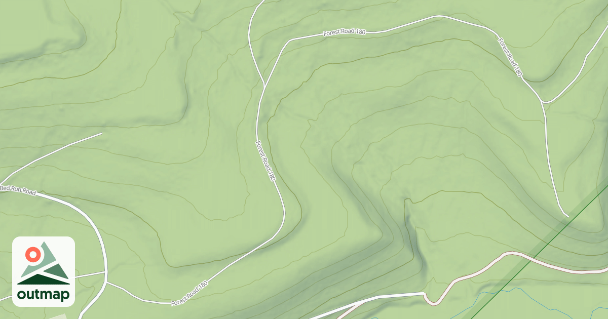 Map of COALBED RUN