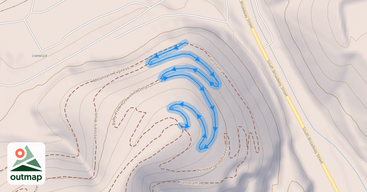 Map of Chairlift (Uphill Only)