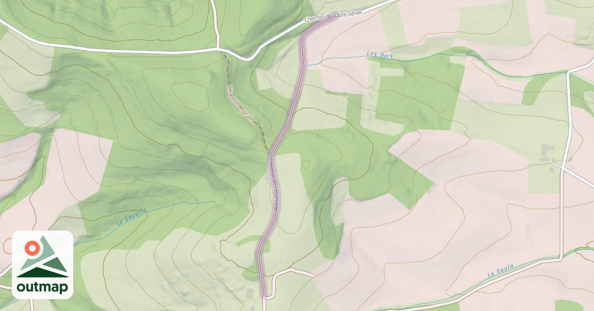 Map of Chemin de Hourcade