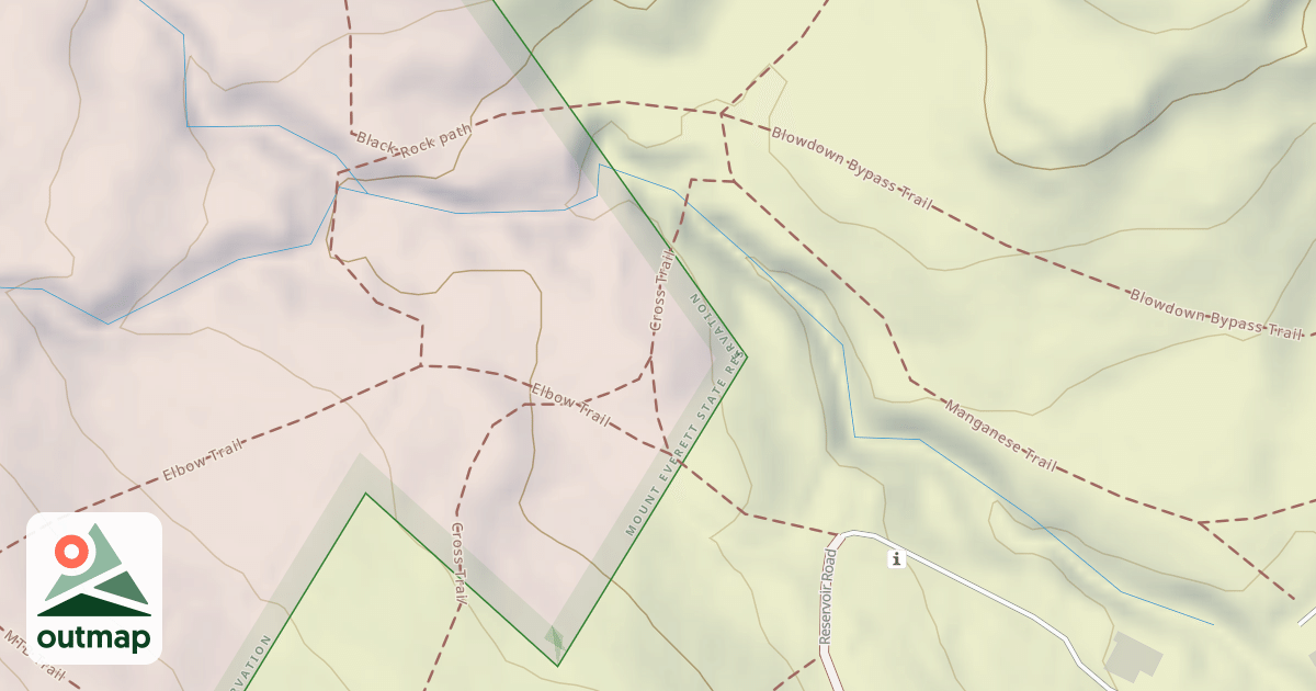 Map of Cross Trail