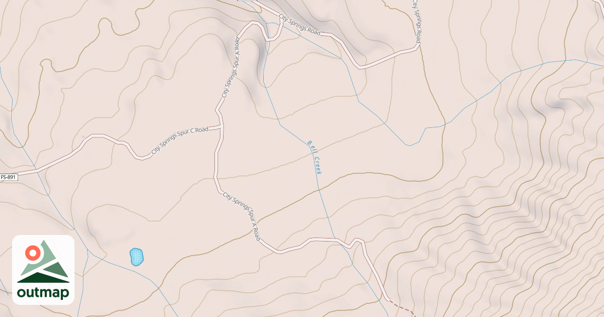 Map of CITY SPRINGS SPUR A