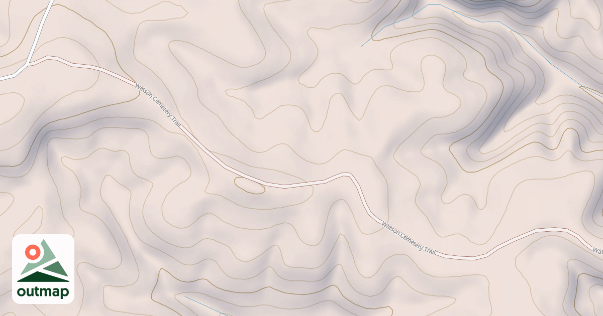 Map of Watson Cemetery Trail (Segment A)