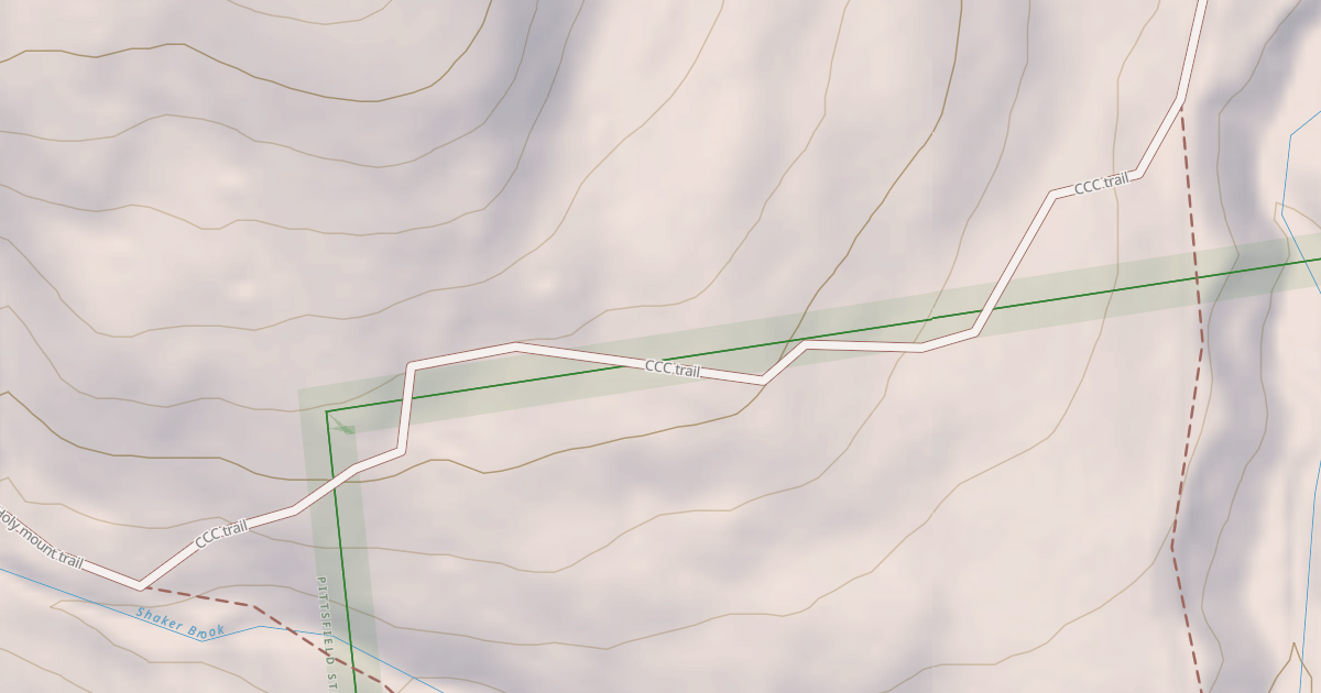 Map preview of CCC Trail