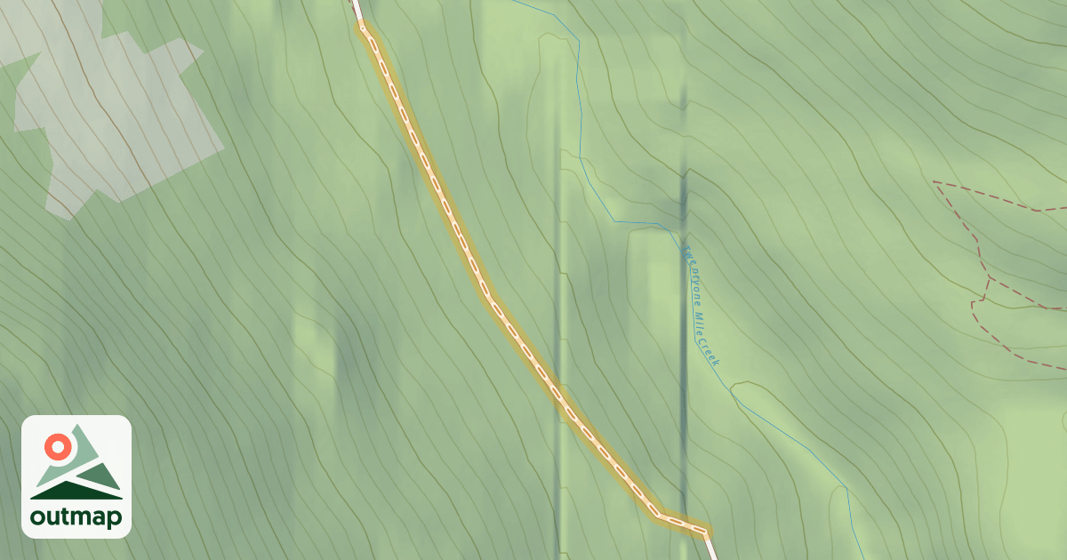 Map of Rainbow Lake Trail