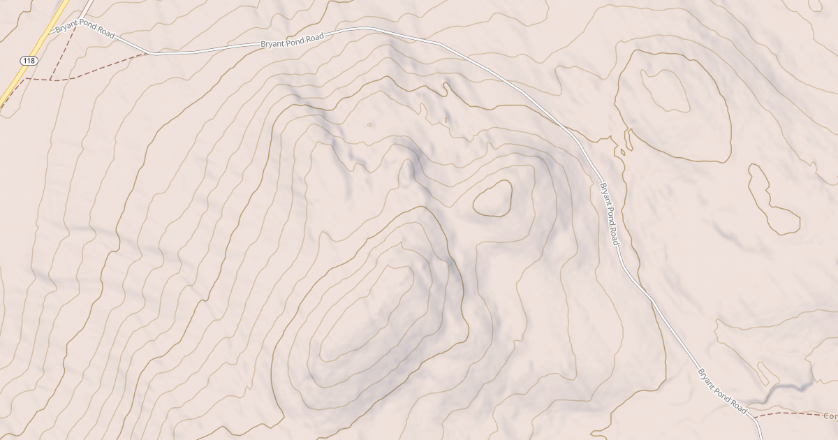 Map preview of Bryant Pond Rd