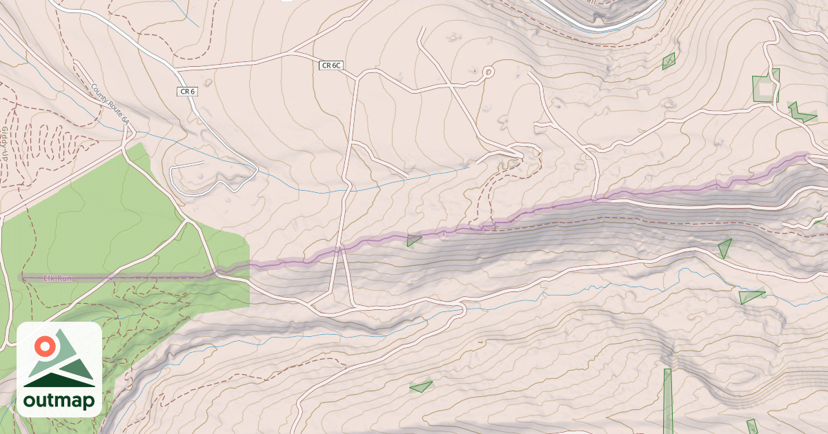 Map of Elk Run