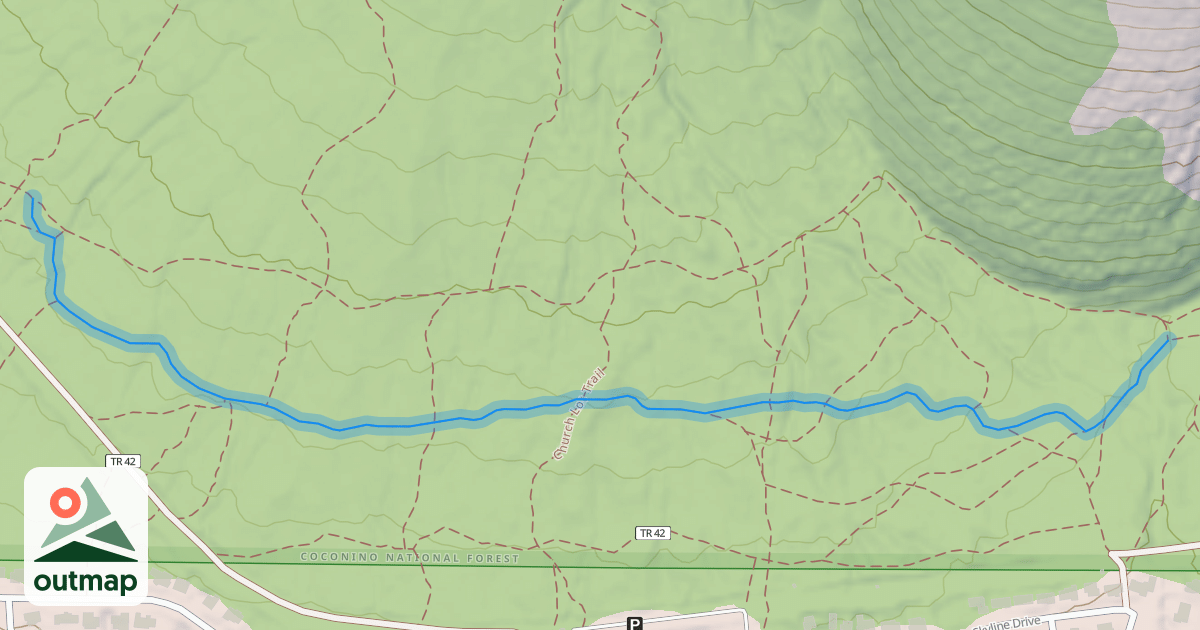 Map of Middle Tier Trail