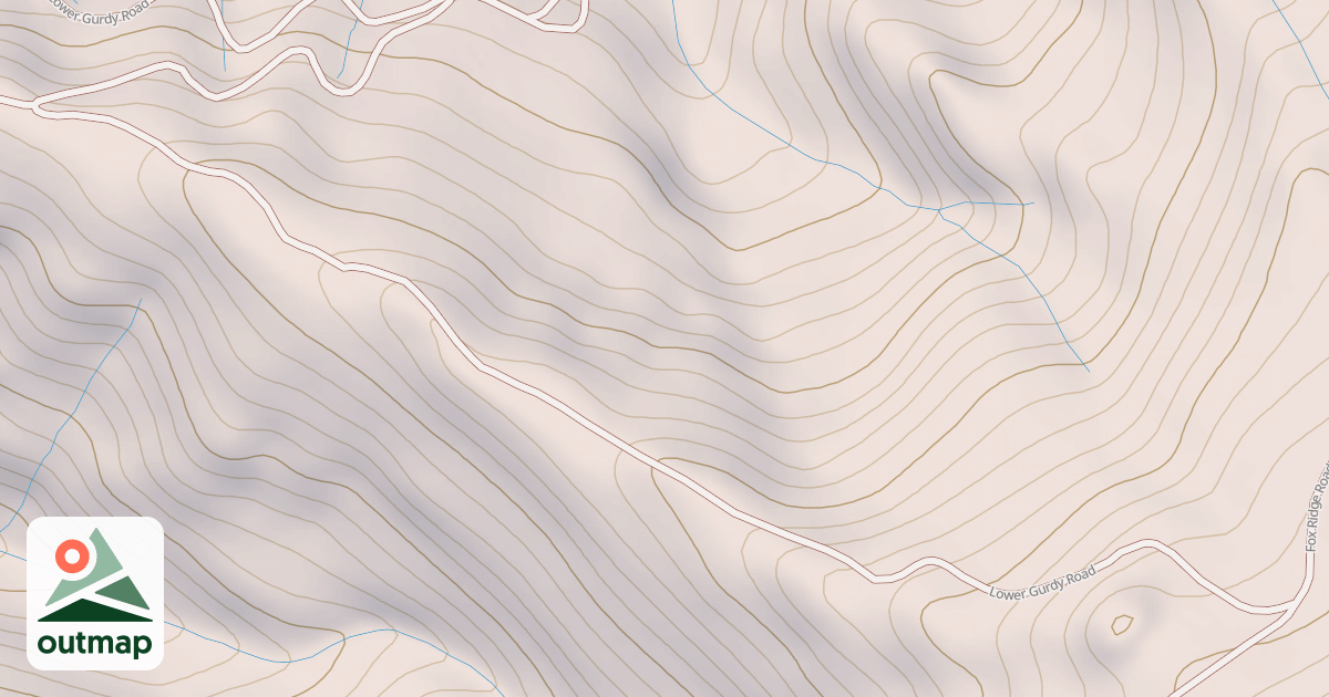 Map of LOWER GURDY