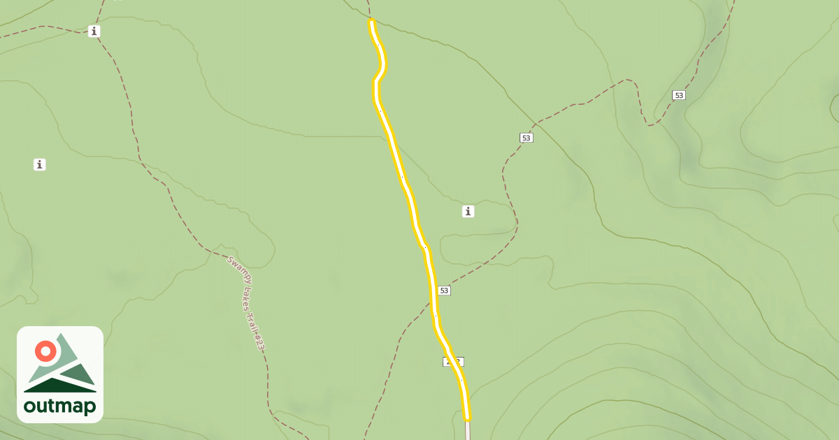 Map of Swampy Loop Trail #23.2