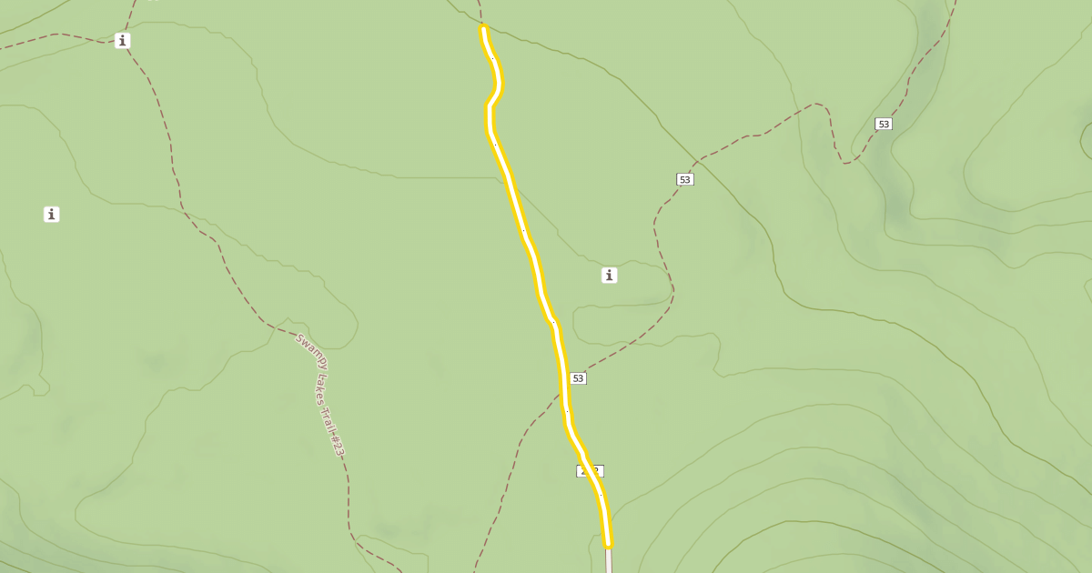 Map preview of Swampy Loop Trail #23.2