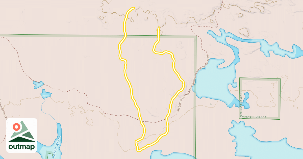 Map of Red Trail