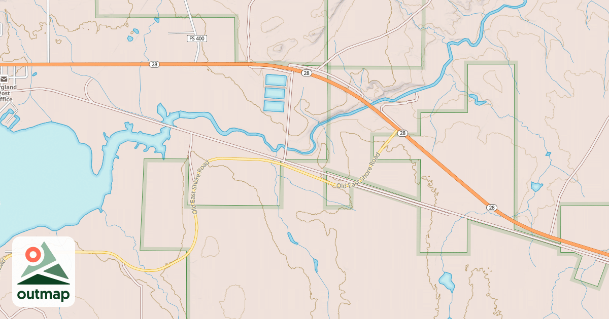 Map of Bessemer Snowmobile #8