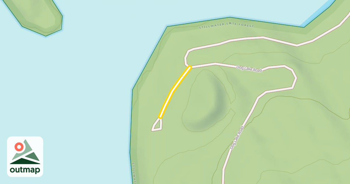 Map of Dog Lake Road