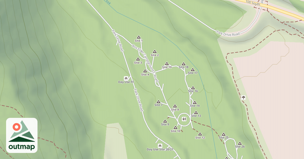 Map of BOX ELDER C G -C