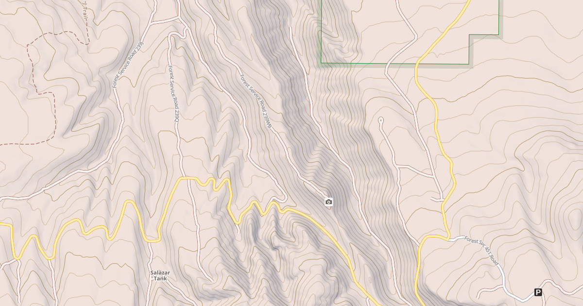 Map preview of USFS National Forest System Roads {A756A639-4743-4CC1-BD1B-34CA3A99C250}