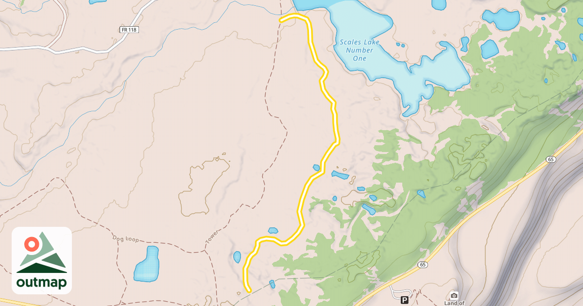 Map of Scales Glade