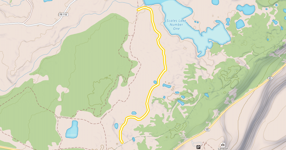 Map preview of Scales Glade