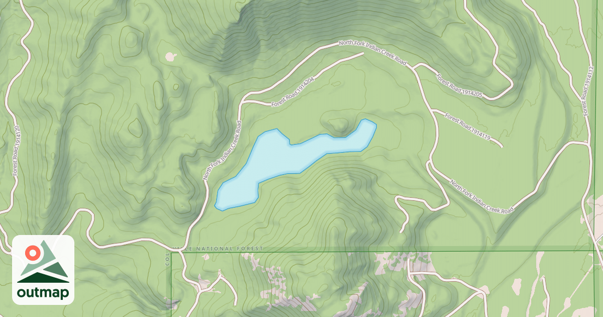 Map of NF INDIAN CREEK
