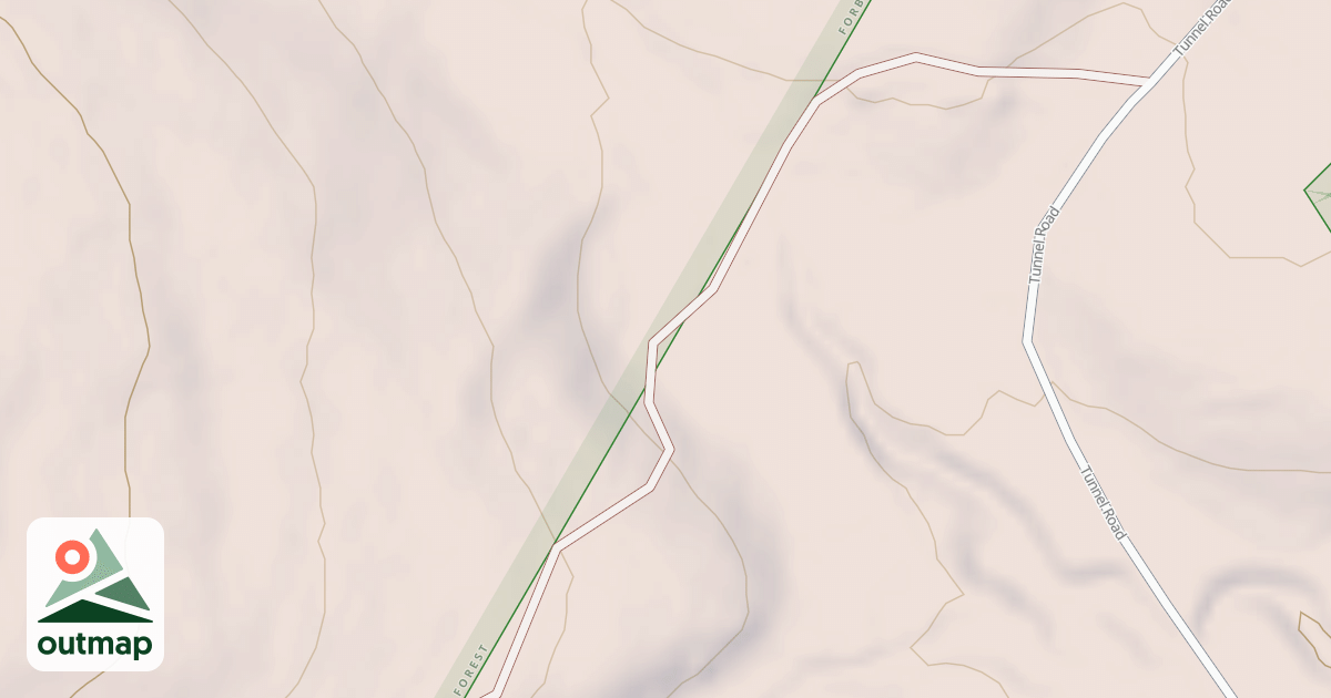 Map of Laurel Highlands Snowmobile Trail (Southern)