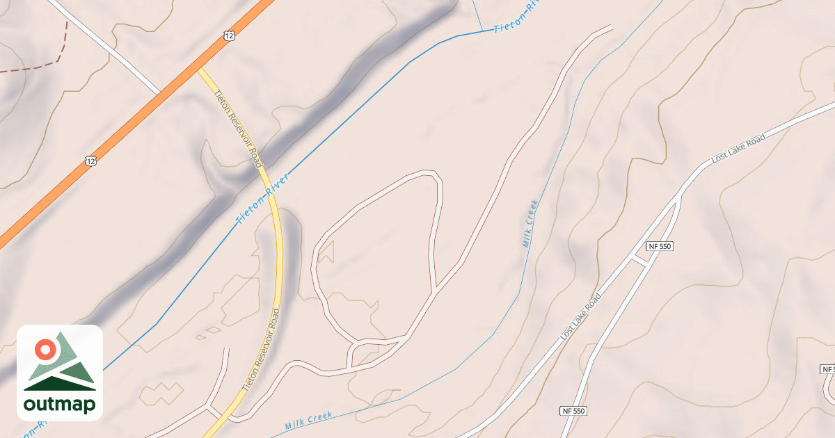 Map of TIETON RIVER C.G.