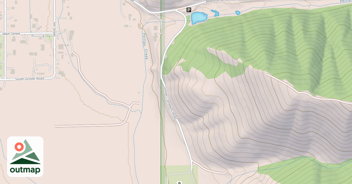 Map of GROVER CEMETERY