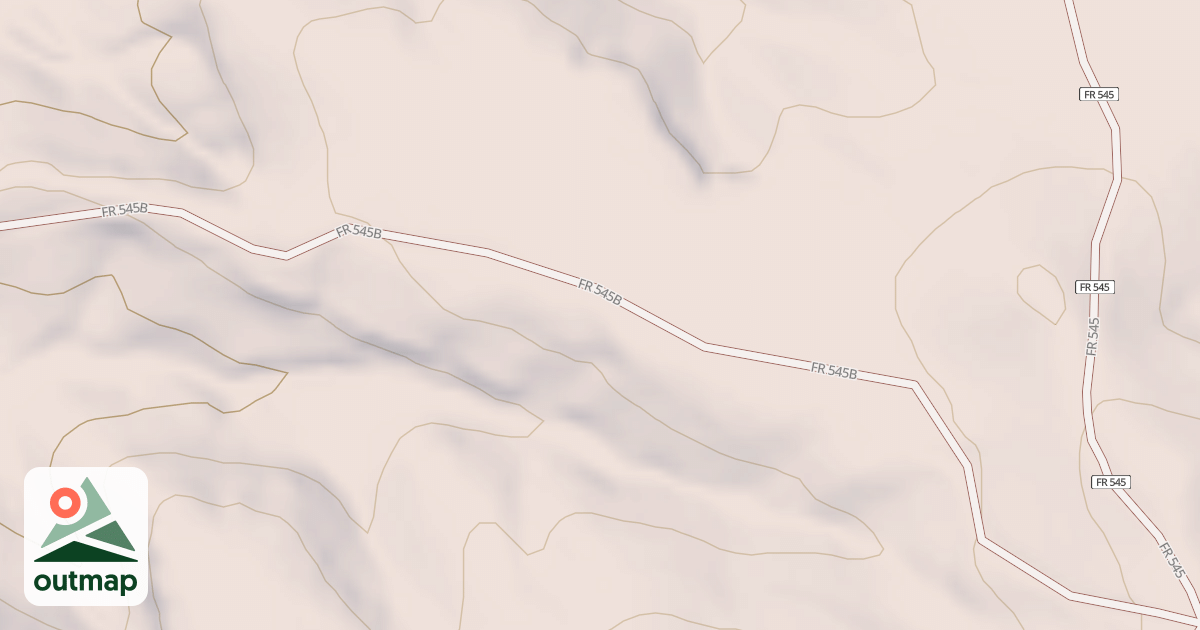 Map of DEVIL CREEK SPUR