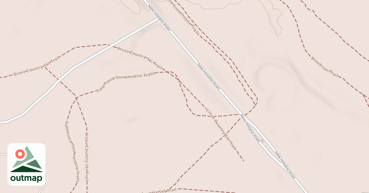 Map of Salamonie Snowmobile Trail