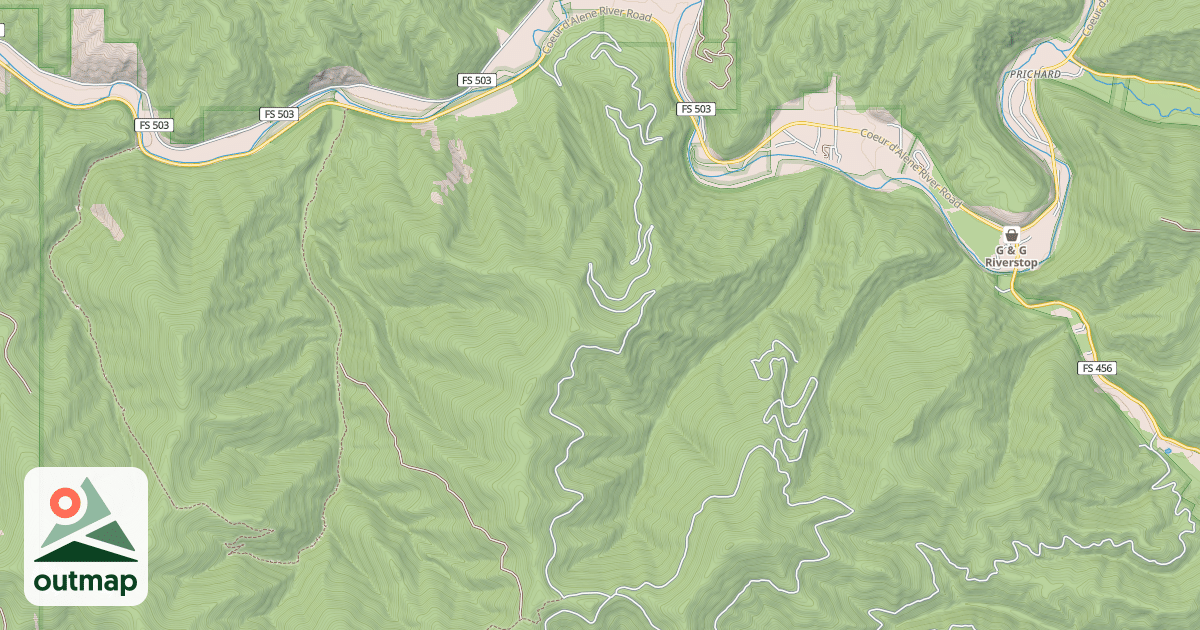 Map of CHARACTER RIDGE