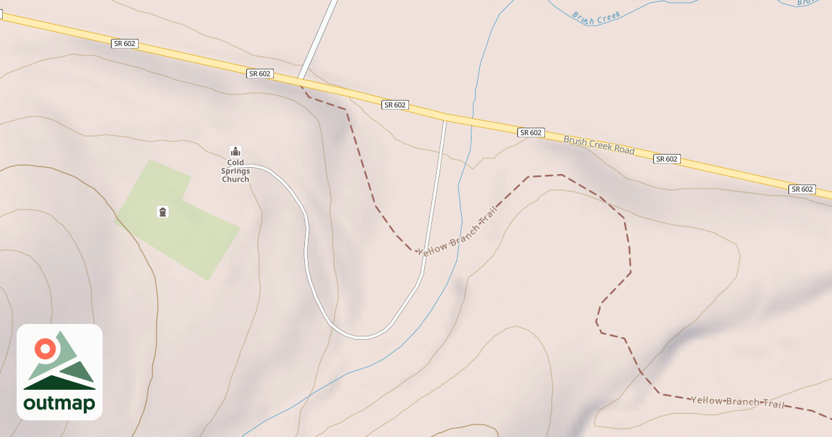 Map of COLD SPRINGS