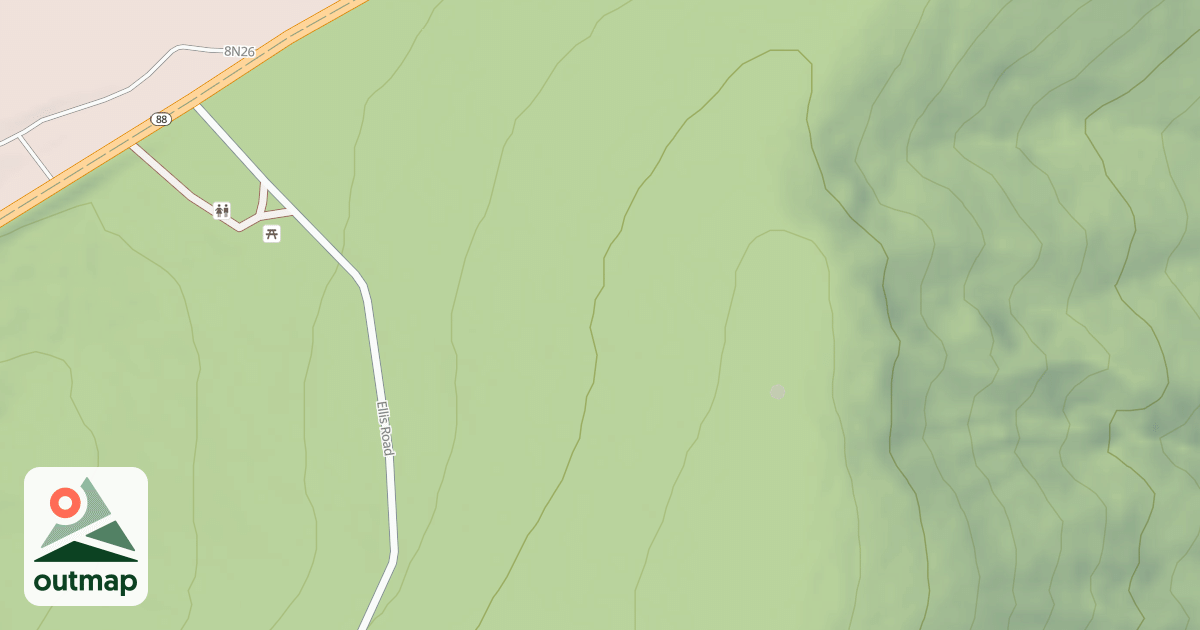 Map of BRUSHY ELLIS SPUR