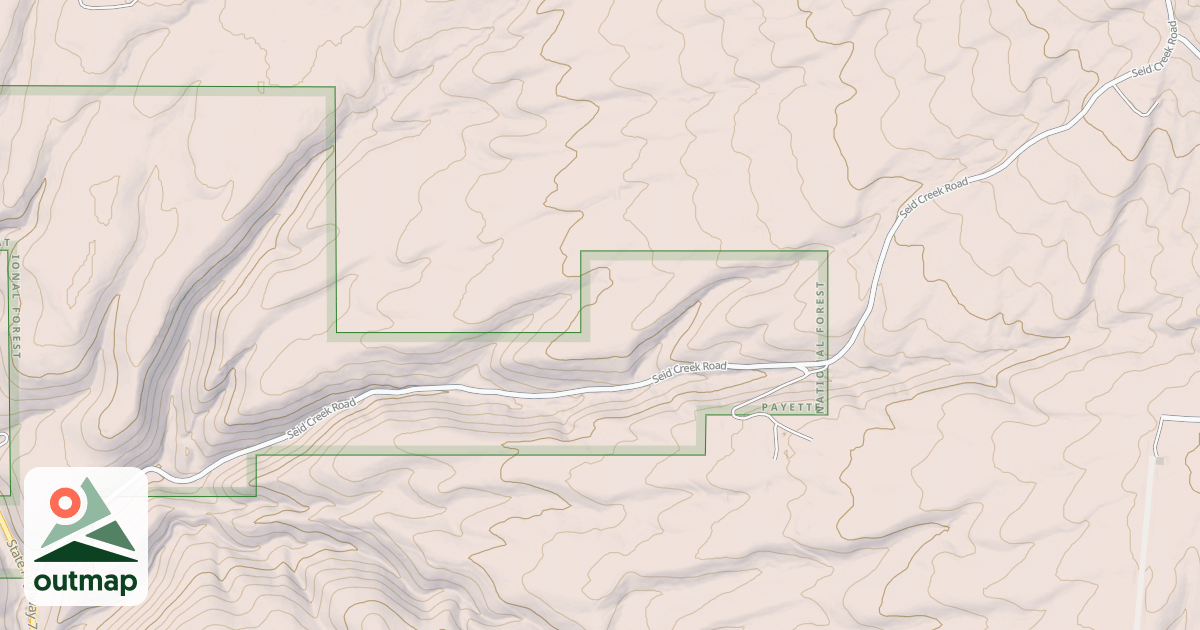 Map of ADVENT-SEID CREEK