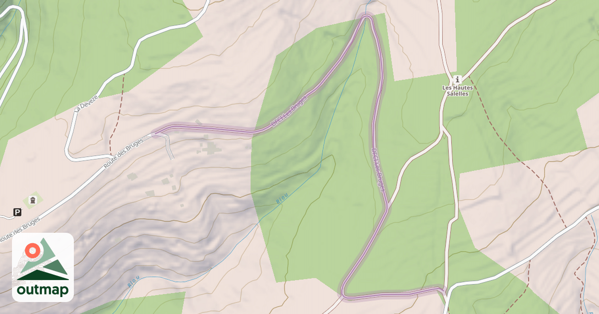 Map of Chemin les Bruges